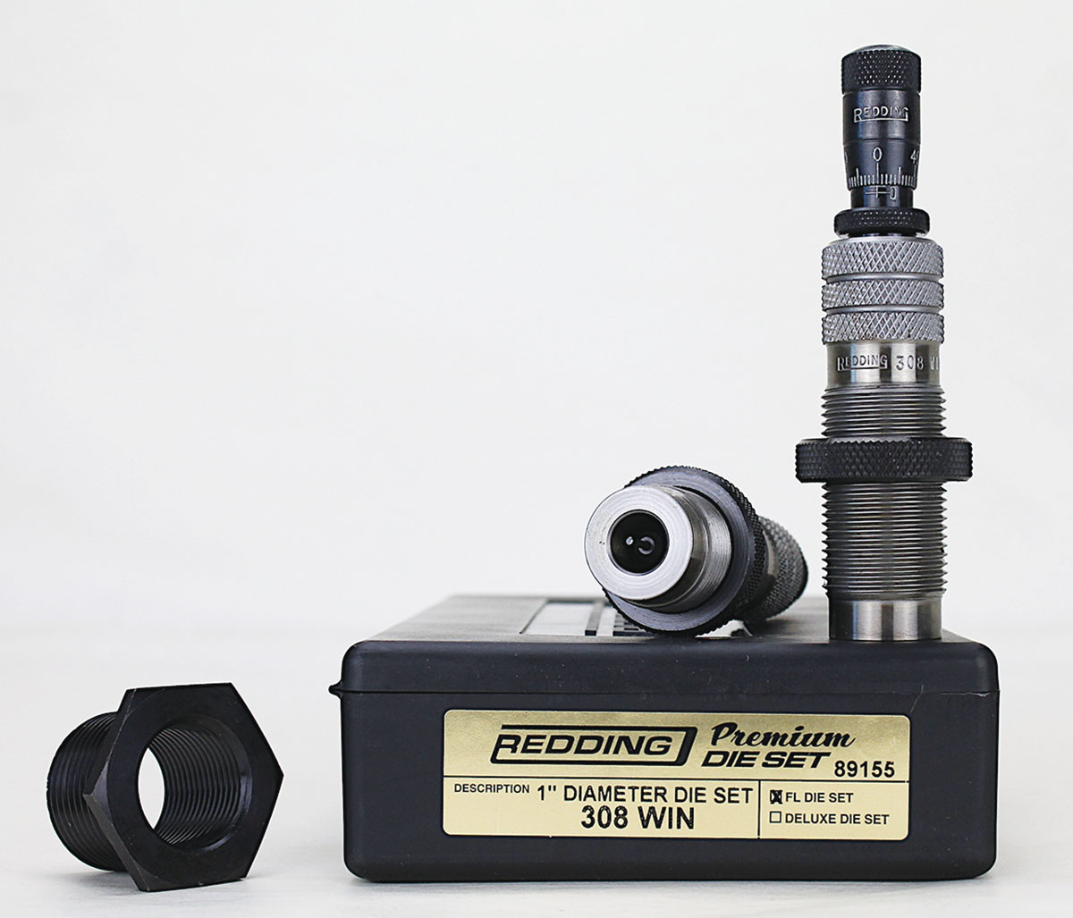 Redding says it’s hefty Z Series dies, in some calibers, are twice as strong as standard 7⁄8"-14 resizing dies.